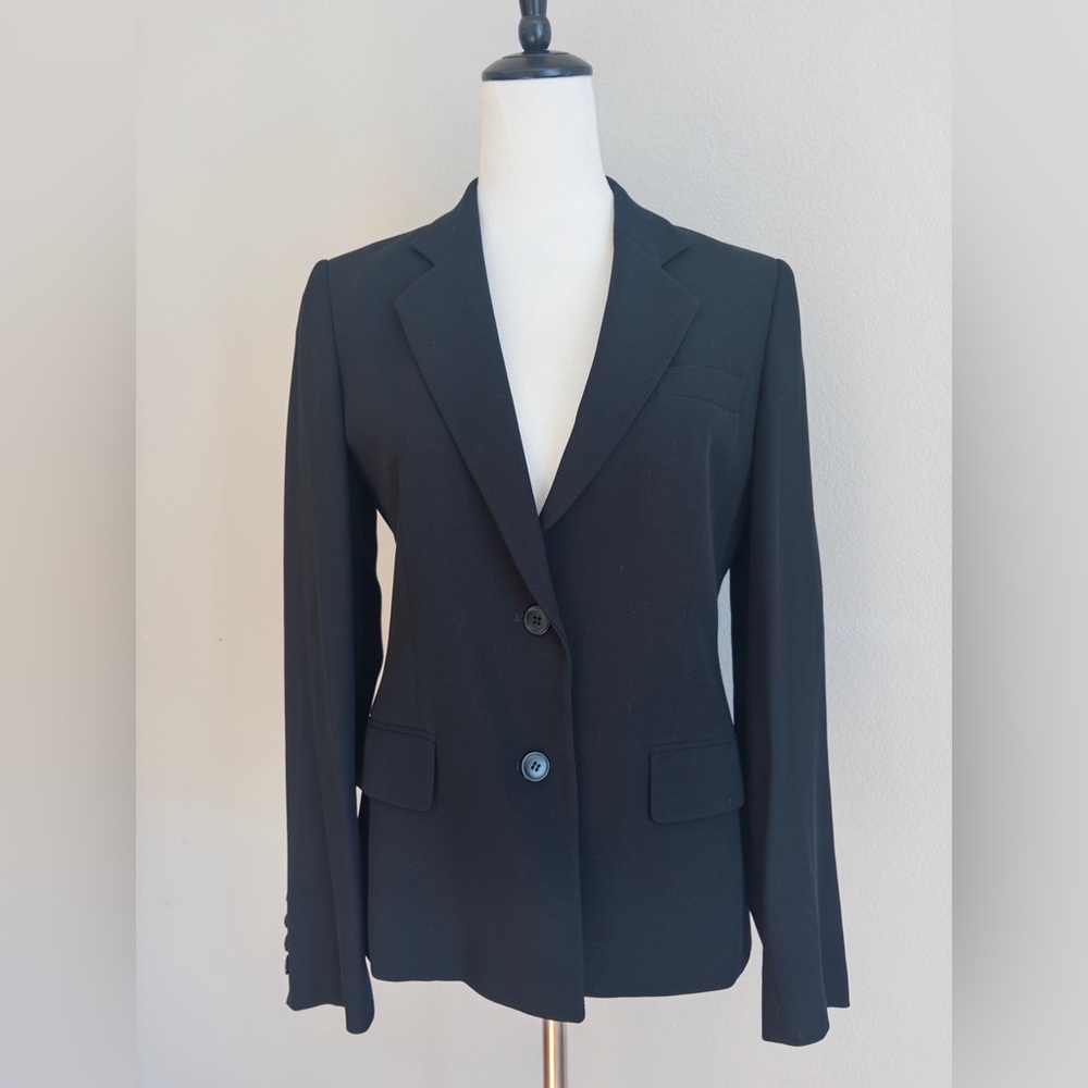 JIGSAW Black Tailored Blazer | Classic Minimalist Office Jacket | Size 10
